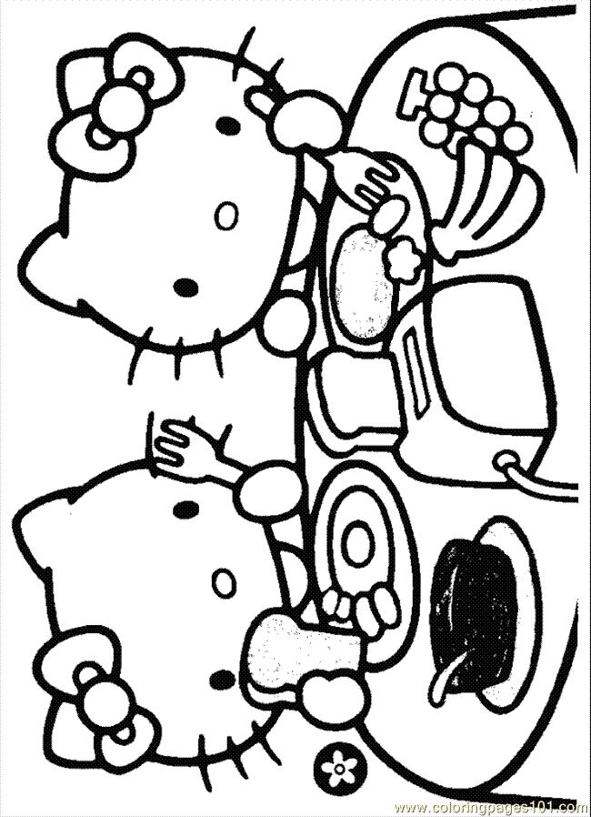 Hello Kitty Printable Coloring Pages | ... Pages Kitty18 ...