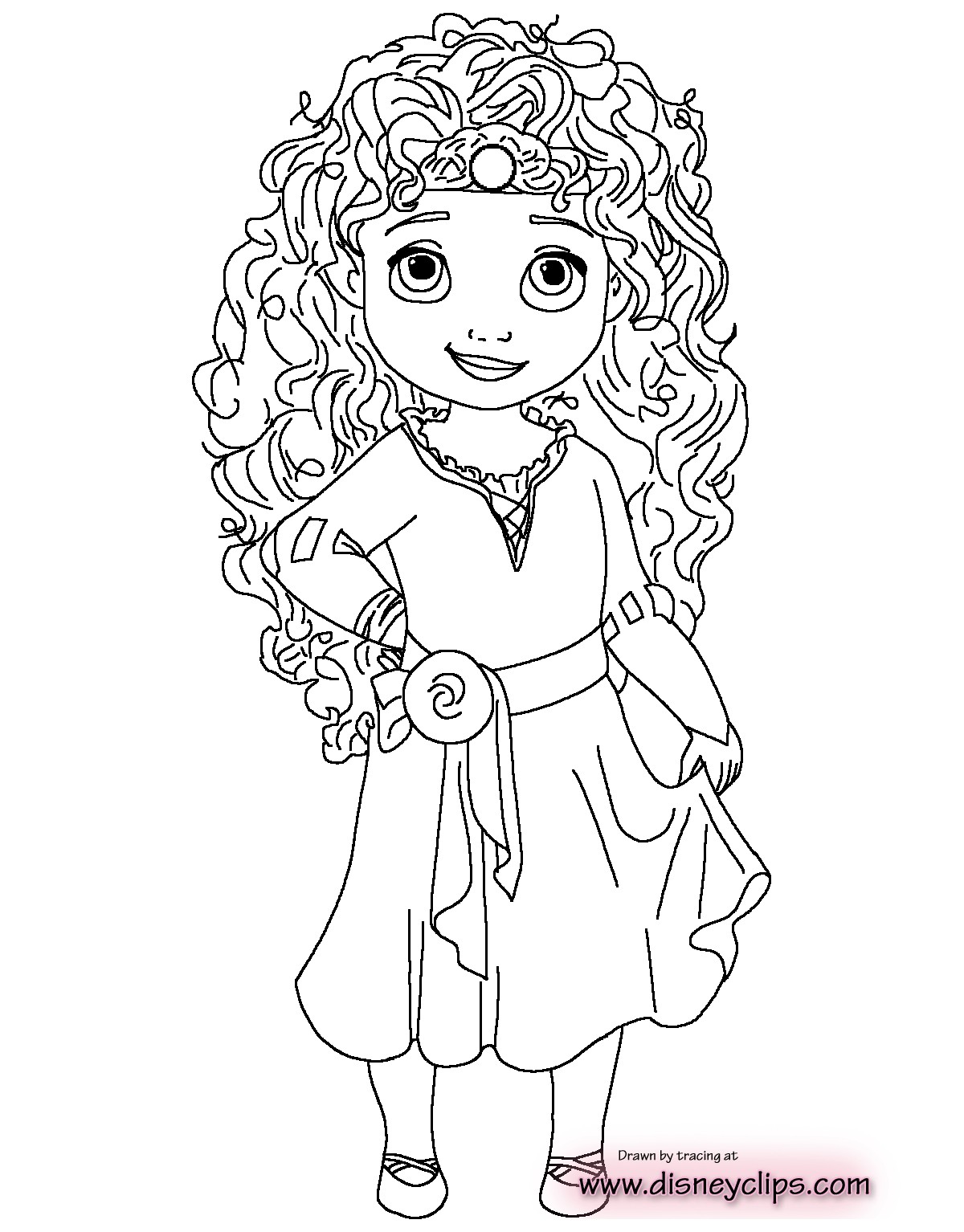 Coloring Pages Of Baby Princess - BubaKids.com