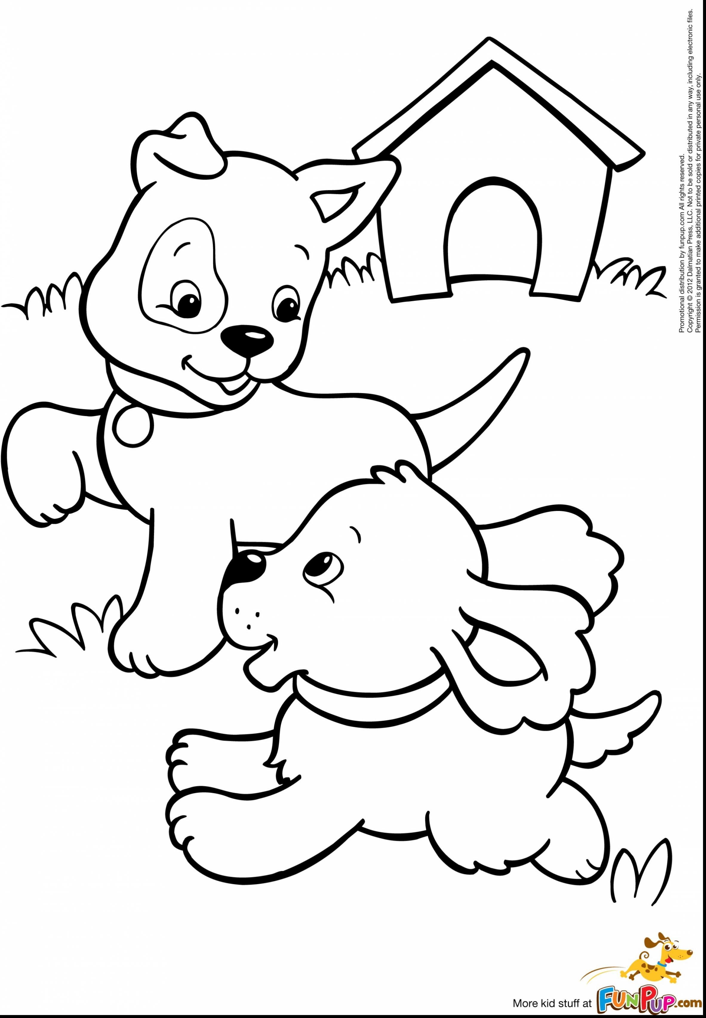 Coloring Pages Of Cute Puppies and Kittens - BubaKids.com
