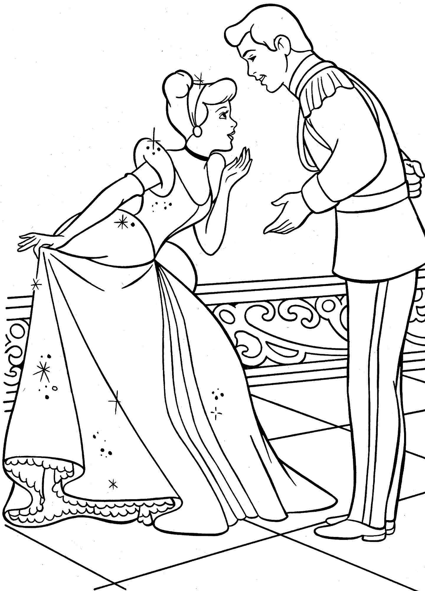Disney Princess Cinderella Coloring Pages Games - BubaKids.com