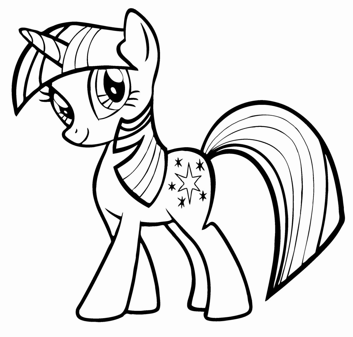 My Little Ponies Coloring Pages - BubaKids.com