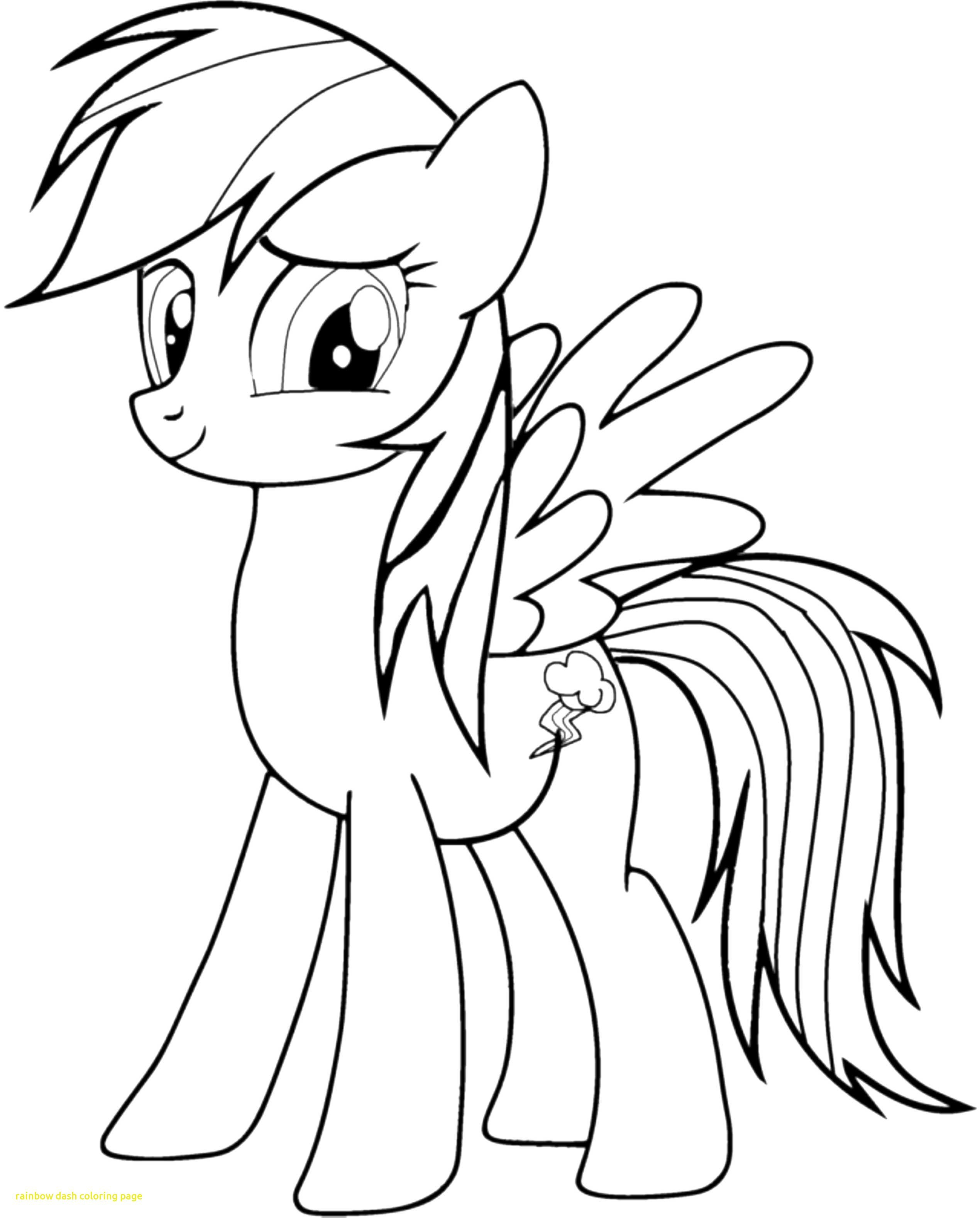 My Little Pony Coloring Pages Rainbow Dash - BubaKids.com