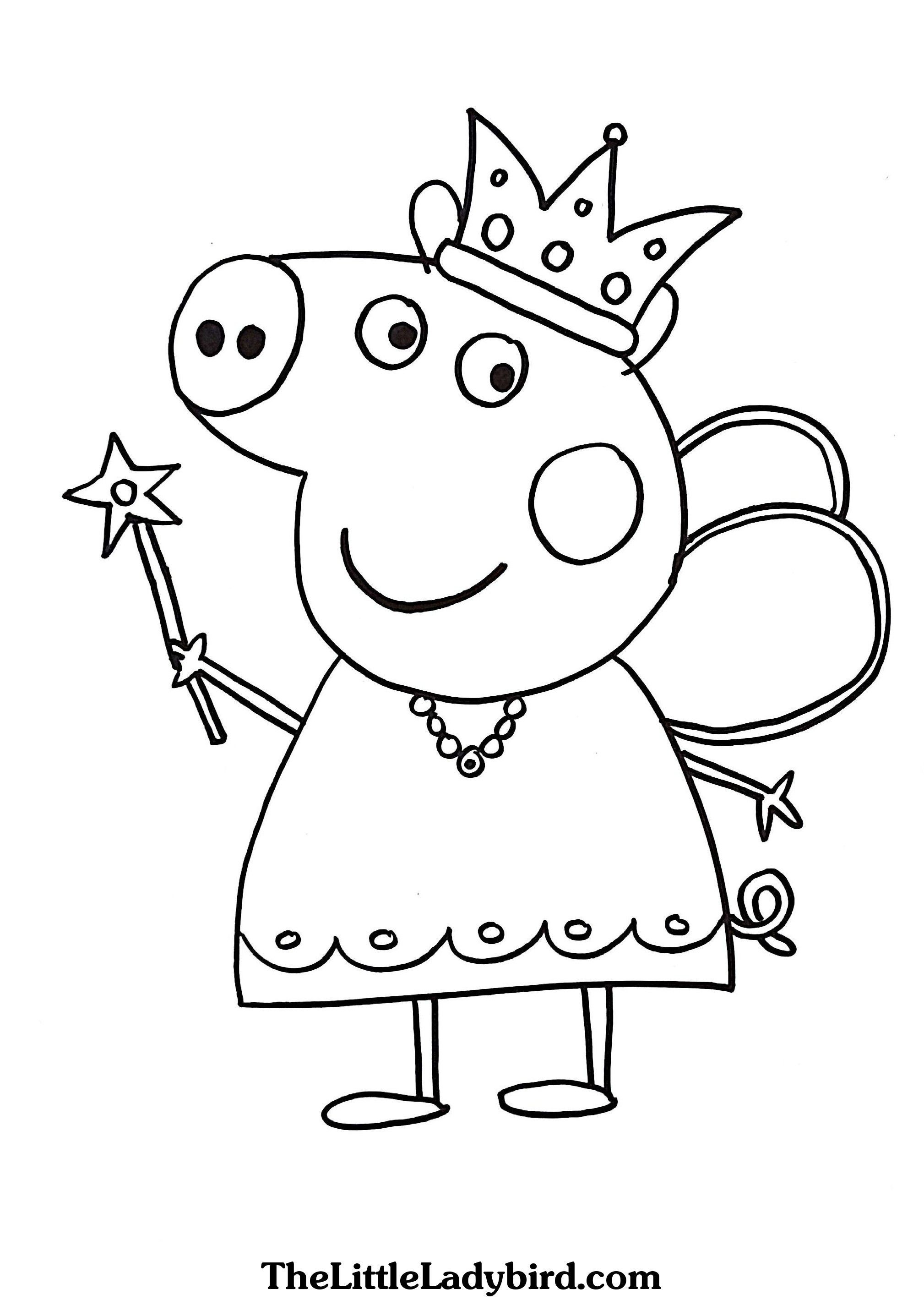 Peppa Pig Coloring Pages Momjunction - BubaKids.com