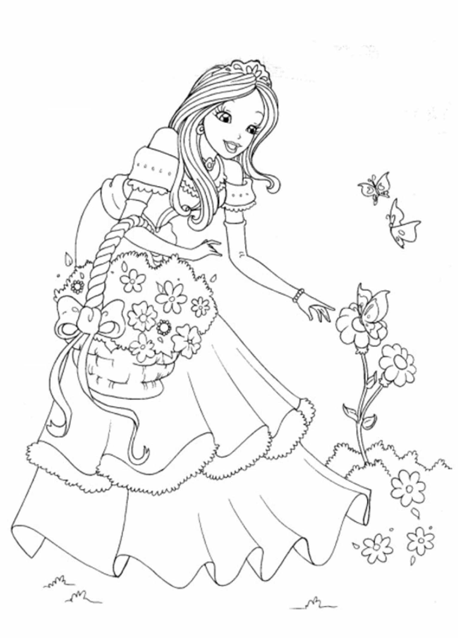 Princess Coloring Pages Download - BubaKids.com