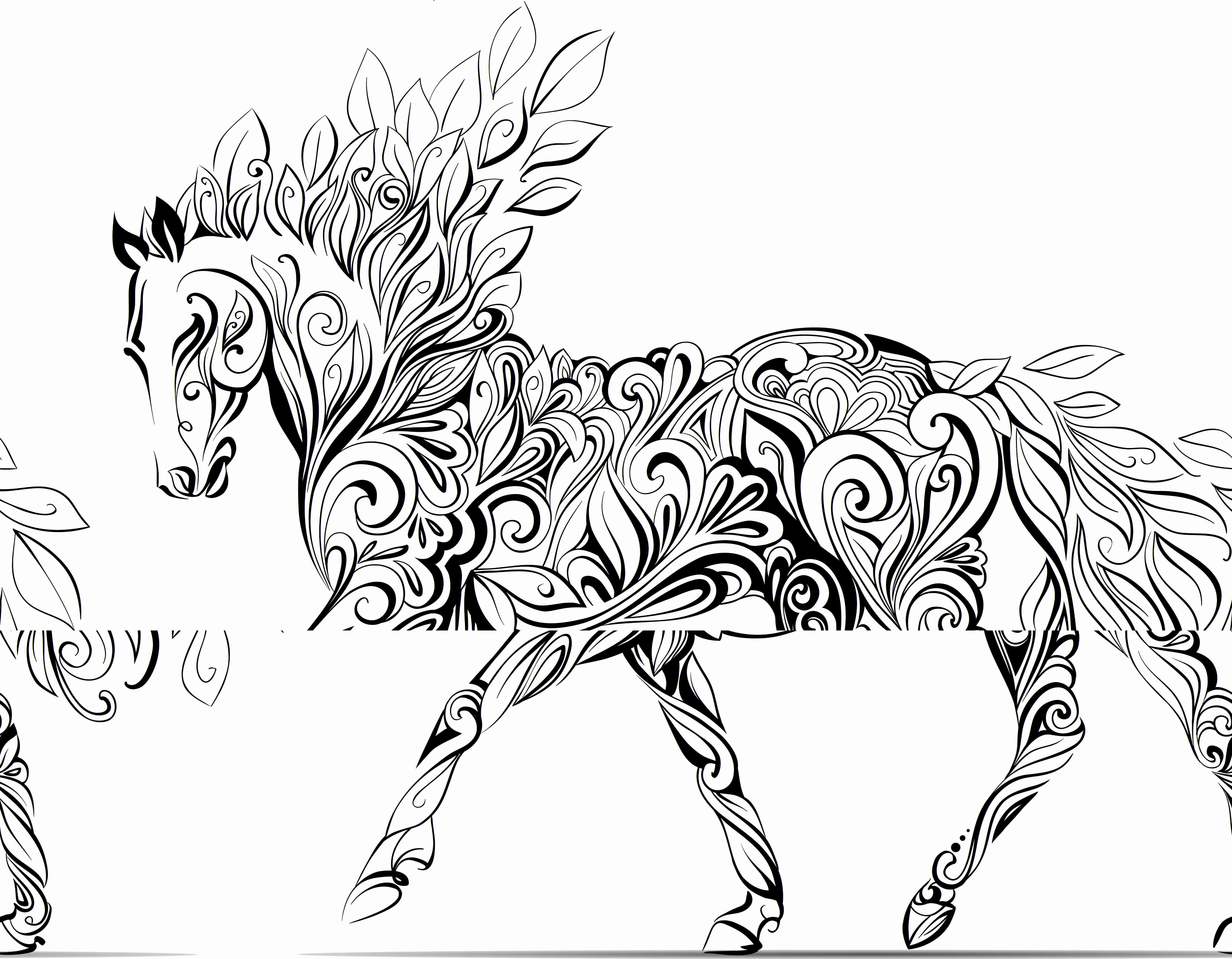 Unicorn Pictures to Colour In - BubaKids.com