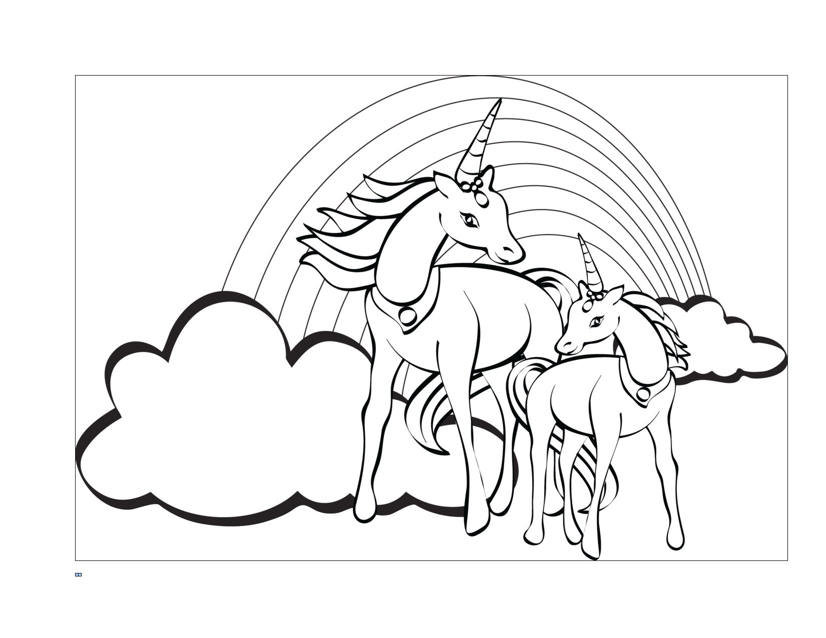 Unicorn with Wings Coloring Pages - BubaKids.com