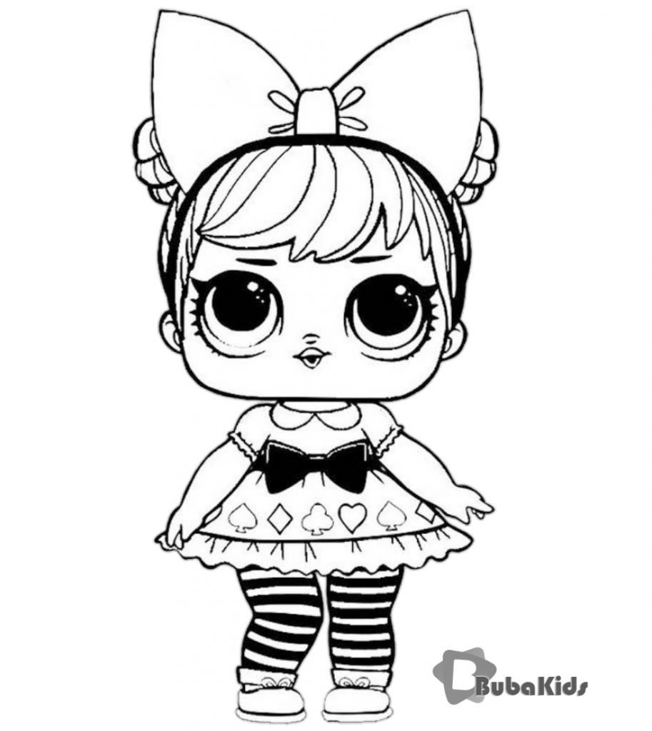 Lol Surprise Doll Coloring Pages for printing and coloring.