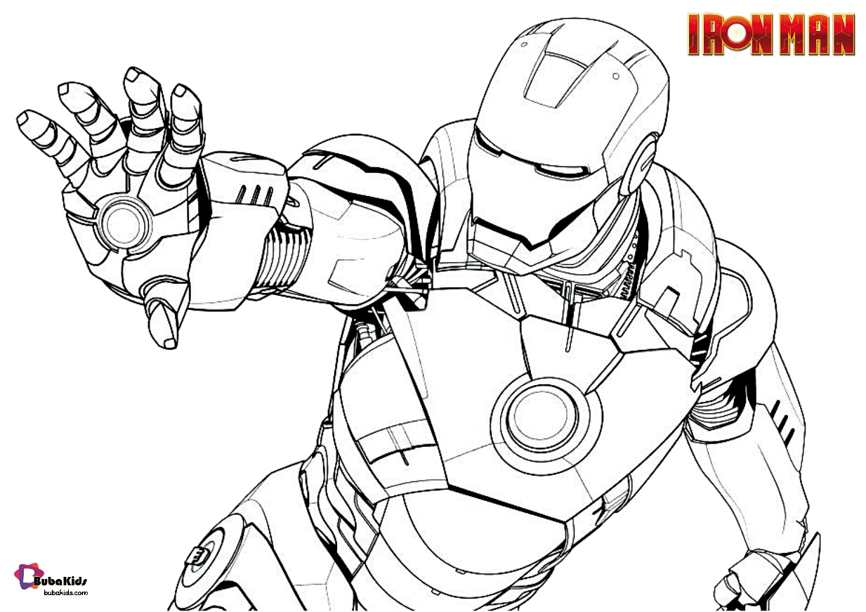 Marvel Comics iron man coloring pages - BubaKids.com