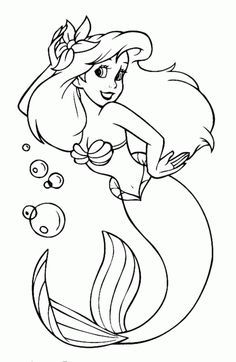 20 Amazing Little Mermaid Coloring Pages For Your Little Ones: Kids love cartoon… Wallpaper