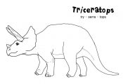 Animal Coloring, Triceratops Coloring Pages Printable Dinosaurs: Triceratops Col...
