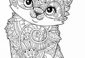 Cute kitten coloring page More⭕️✖️More Pins Like This One At #FOSTERGING...