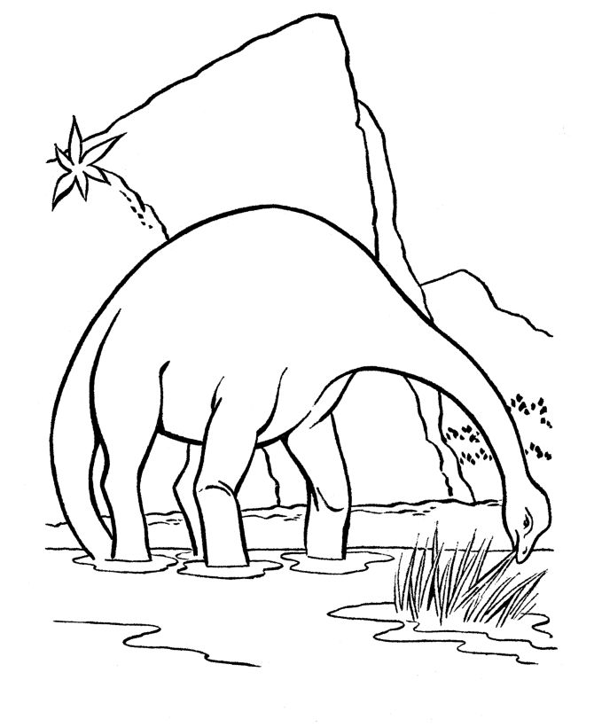 Dinosaur Coloring Pages | Apatosaurus or Brontosaurus Dinosaurs Wallpaper