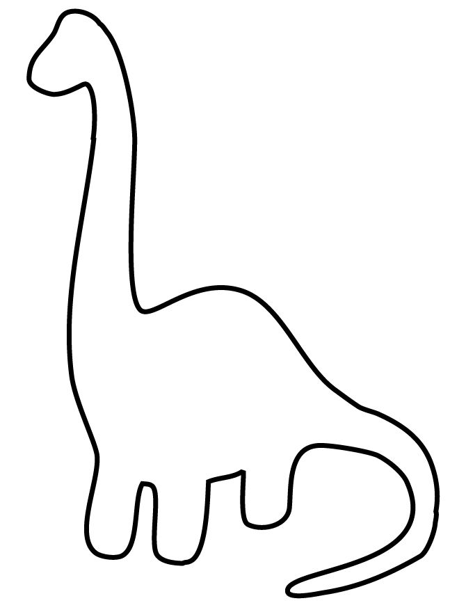 Easy dinosaur for toddlers coloring page Wallpaper