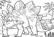Kids Printable Jurassic Park Dinosaurs Coloring Page Online