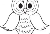 Printable Cartoon Owl Coloring Page for Kids