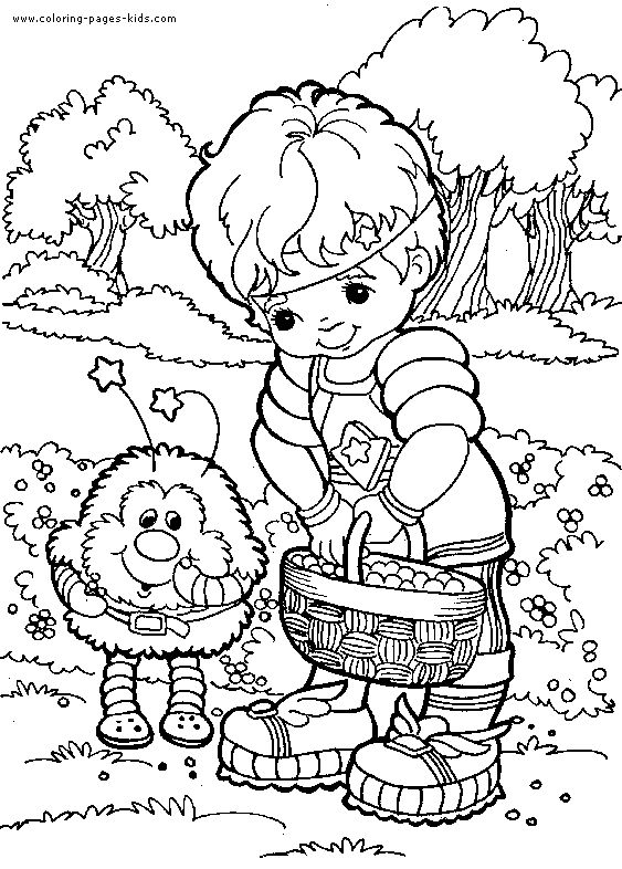 Rainbow Brite color page cartoon characters coloring pages, color plate, colorin… Wallpaper