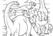 Realistic Dinosaurs Life in Their Prime Ages in Dinosaur Coloring Page