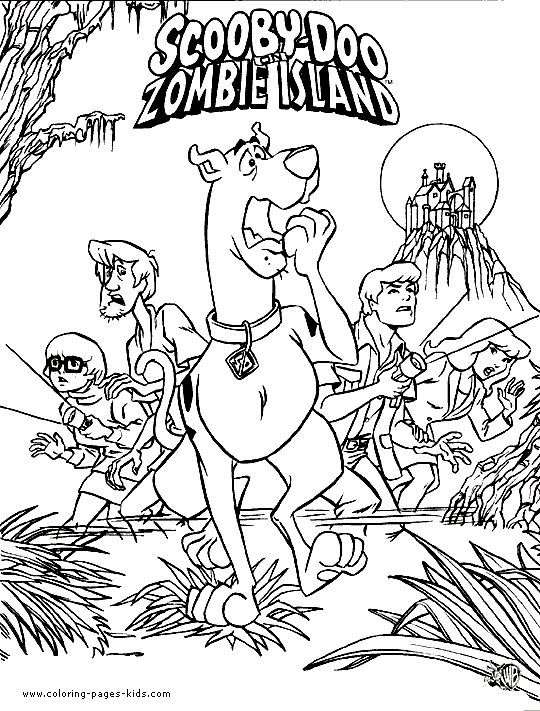 Scooby Doo Coloring Pages Free | Scooby Doo color page cartoon characters colori…