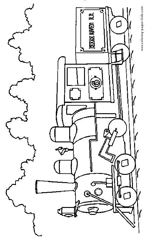 Train with car coloring page Wallpaper