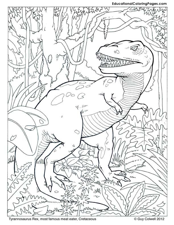 Tyrannosaurus coloring, dinosaurs coloring Wallpaper
