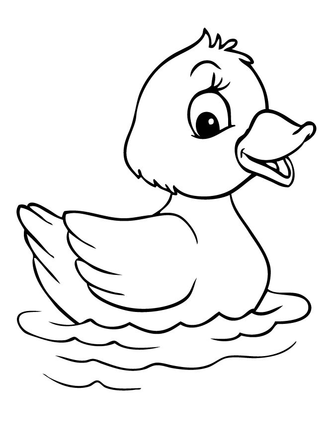 colours drawing wallpaper: Cute Duck Drawing Cartoon HD Wallpaper Wallpaper