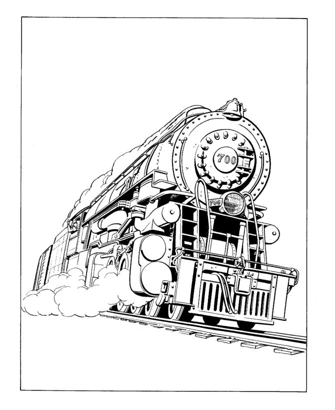 train and railroad coloring pages Wallpaper