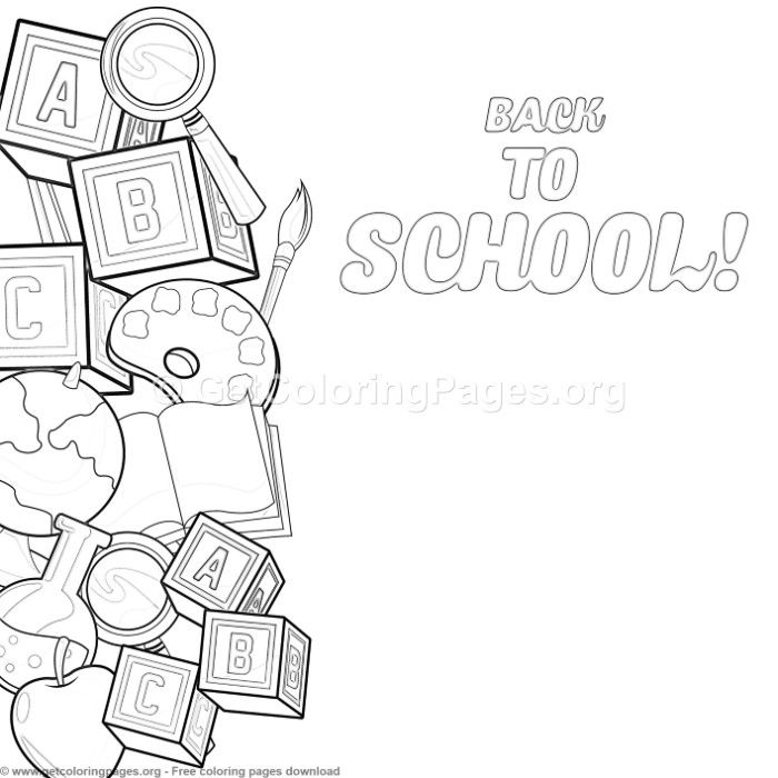 17 Back to School Coloring Pages – GetColoringPages.org #coloring #coloringboo… Wallpaper