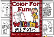 * 50% Off for the First Two Days! ** Back to School Fun! Color For Fun Printable...
