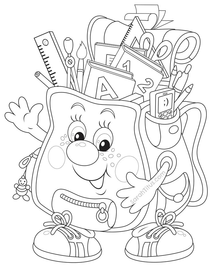Back to School Coloring Pages | SarahTitus.com Wallpaper