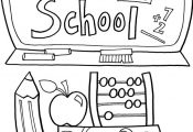 Back to school Coloring Pages - Classroom Doodles