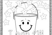 Bucket Filling- Coloring sheet for back to school