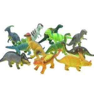 Bucket of a Dozen Jumbo Dinosaurs up to 6 inches long by Adventure Planet. $16.4…