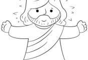 Cartoon Jesus coloring page from Jesus Resurrection category. Select from 24898 ...