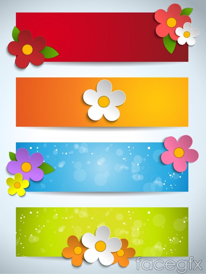 Cartoon colorful banner vector Wallpaper