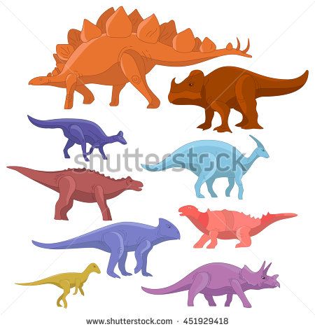 Cartoon dinosaurs collections, cute monster dinosaur funny animal set. Hunter… Wallpaper