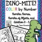 Color by Number – Dinosaurs Wallpaper