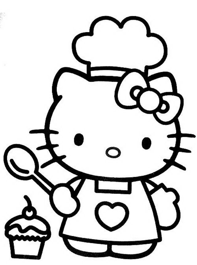 Cool hello kitty coloring pages download and print for free Wallpaper
