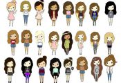 "Cute cartoon people!" by tumblinggirl ❤ liked on Polyvore