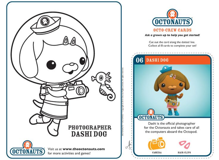 Dashi Dog | Example of the printable octonauts page you can … | Flickr – Photo…