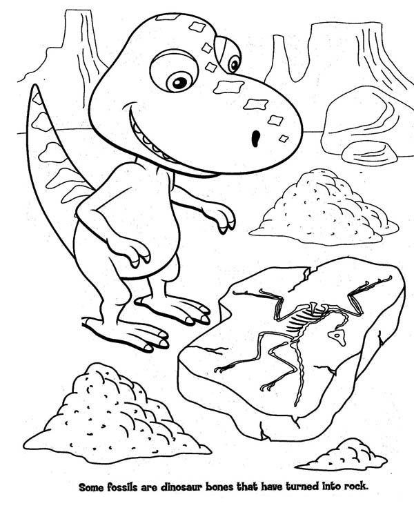 Dinosaur, : Buddy the Little T-Rex in Dinosaur Train in Dinosaur Coloring Page Wallpaper