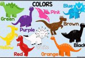 Dinosaur Color Chart 11" x 17" from Johnson Creations on TeachersNotebook.com - ...