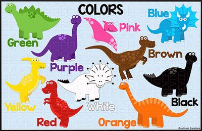 Dinosaur Color Chart 11″ x 17″ from Johnson Creations on TeachersNotebook.com – …