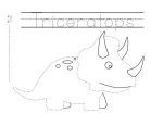 Dinosaur Tracing Coloring Pages Let’s have some tracing fun with the dinosaurs...