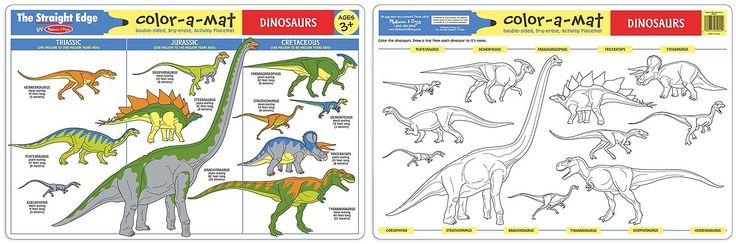 Dinosaurs Color-A-Mat Wallpaper