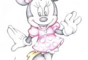 Disney Cartoon Drawings | Disney Cartoon Colour Pencil Drawing Drawing - Minnie ...