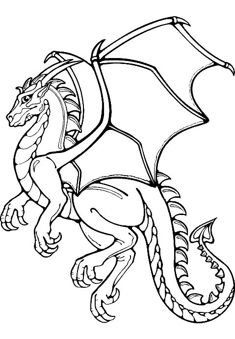 Dragon Coloring Pages: The article features both realistic and cartoon forms of … Wallpaper