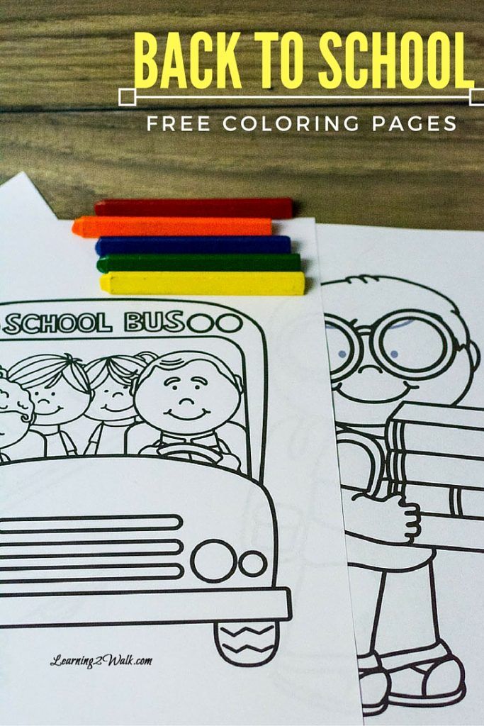 Enjoy these back to school free coloring pages to help your kids transition to t…