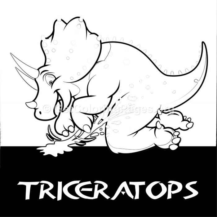 Free Instant Downloads Triceratops Cute Dinosaurs Coloring Pages #coloring #colo… Wallpaper