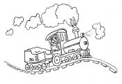 Free Printable Train Coloring Pages   Template To Print