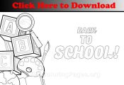 Free welcome back to school coloring pages